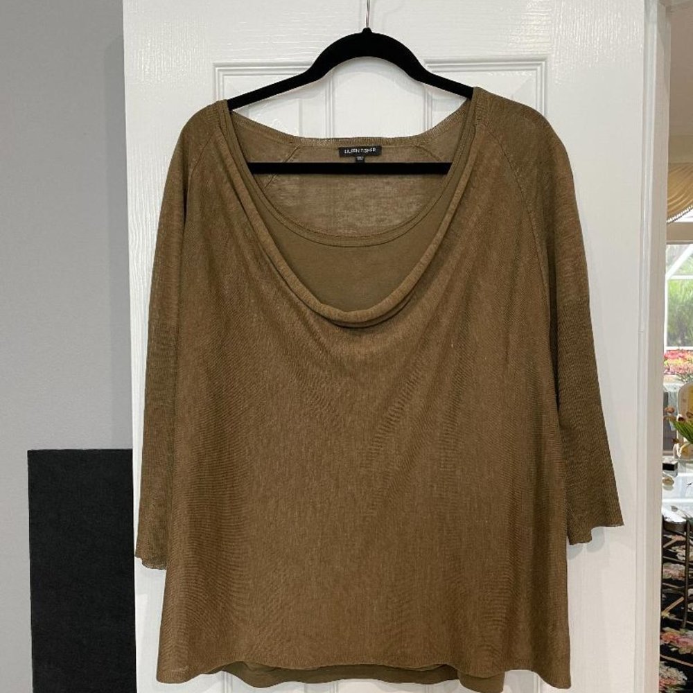 Eileen Fisher 3 Piece Pants, cami, lightweight sweater. Size L, pants S Reduced!